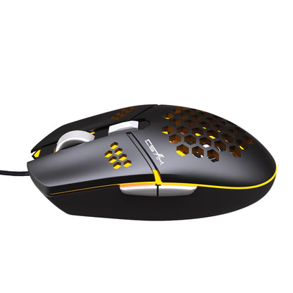 HXSJ J400 6 Keys 8000DPI RGB Light Fan Cooling Gaming Wired Mouse - Wired Mice by HXSJ | Online Shopping South Africa | PMC Jewellery