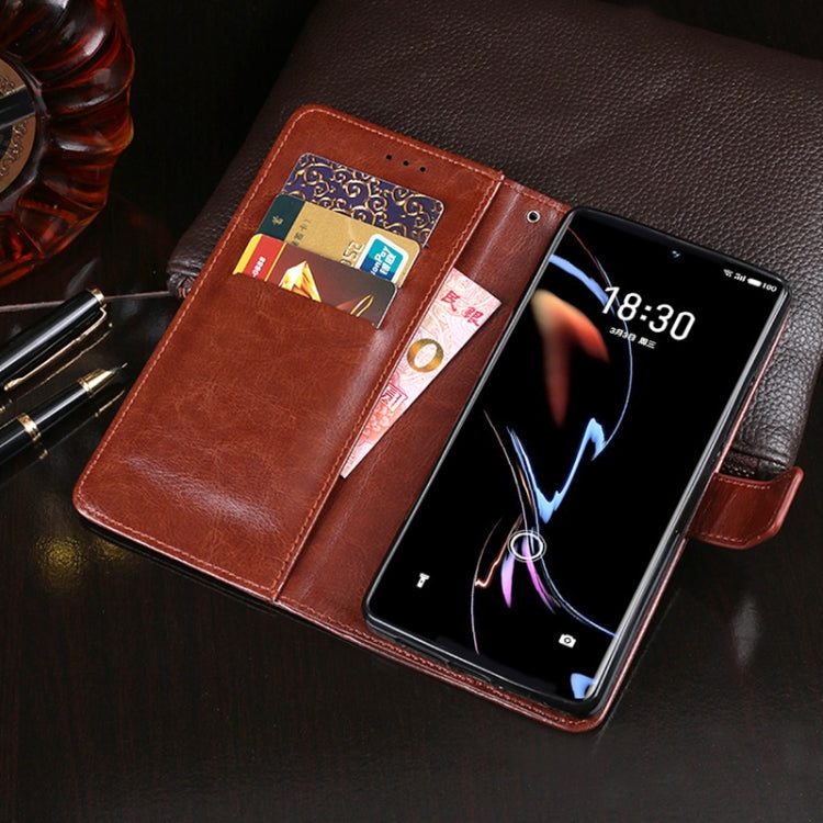 For Meizu 18 Pro idewei Crazy Horse Texture Horizontal Flip Leather Case with Holder & Card Slots & Wallet(White) - free shipping - PMC Jewellery - Order now!