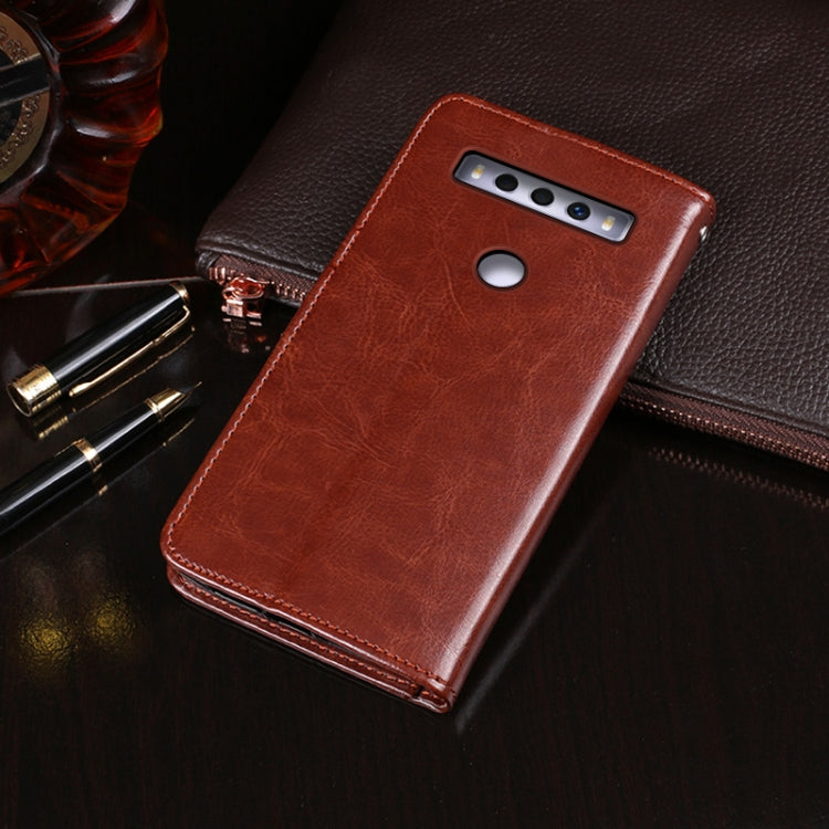 For TCL 10 SE idewei Crazy Horse Texture Horizontal Flip Leather Case with Holder & Card Slots & Wallet(Sky Blue) - free shipping - PMC Jewellery - Order now!