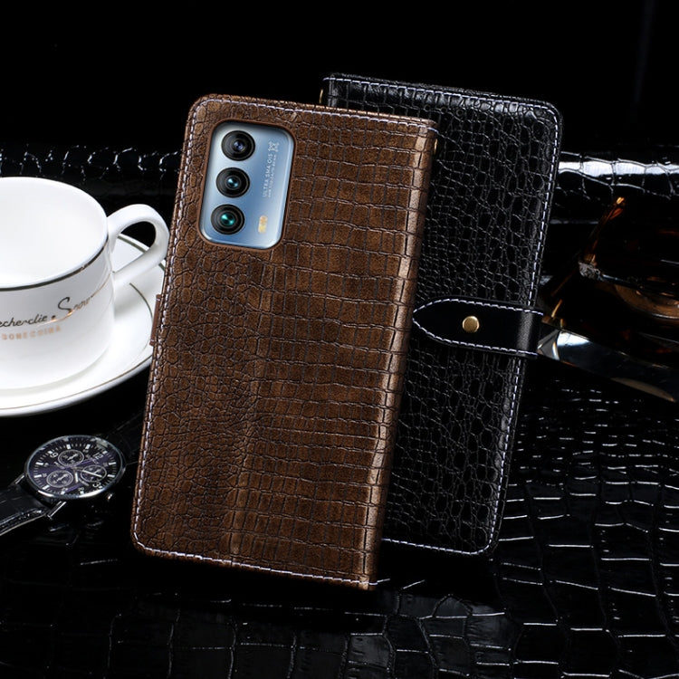 For Meizu 18 idewei Crocodile Texture Horizontal Flip Leather Case with Holder & Card Slots & Wallet(Black) - More Brand by idewei | Online Shopping South Africa | PMC Jewellery | Buy Now Pay Later Mobicred