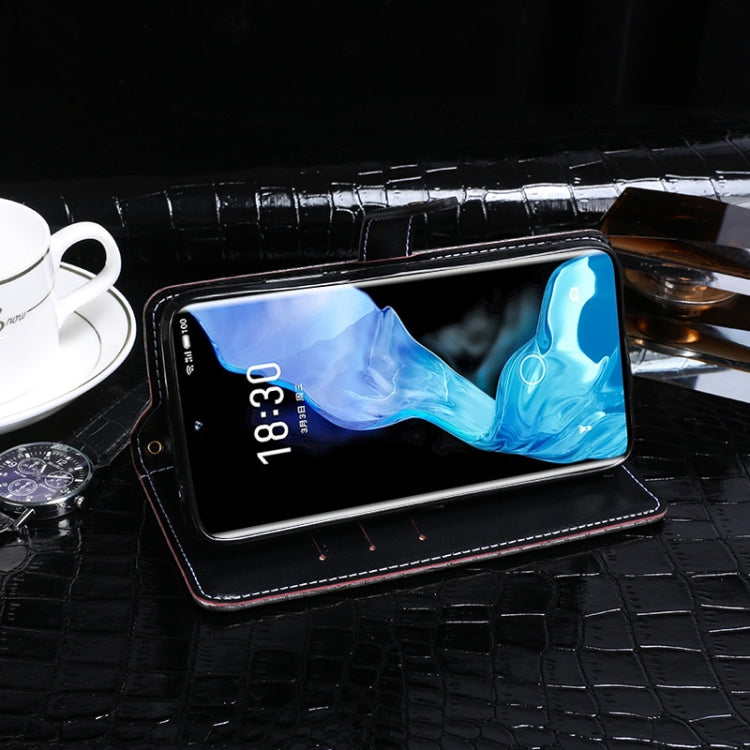 For Meizu 18 idewei Crocodile Texture Horizontal Flip Leather Case with Holder & Card Slots & Wallet(Black) - More Brand by idewei | Online Shopping South Africa | PMC Jewellery | Buy Now Pay Later Mobicred
