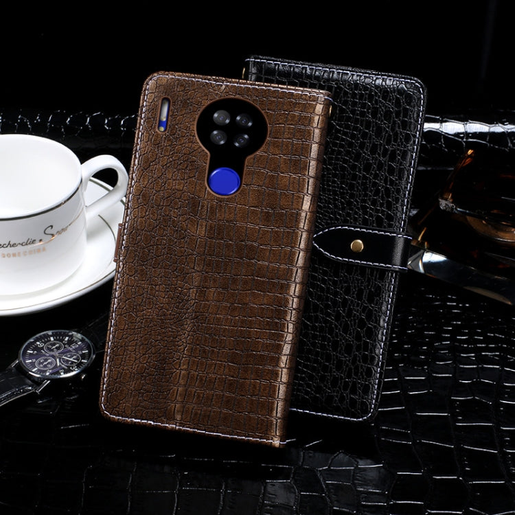 For Blackview A80S idewei Crocodile Texture Horizontal Flip Leather Case with Holder & Card Slots & Wallet(Dark Blue) - More Brand by idewei | Online Shopping South Africa | PMC TechLife | Buy Now Pay Later Mobicred