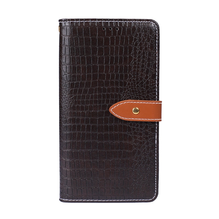 For Blackview A80S idewei Crocodile Texture Horizontal Flip Leather Case with Holder & Card Slots & Wallet(Dark Brown) - More Brand by idewei | Online Shopping South Africa | PMC TechLife | Buy Now Pay Later Mobicred