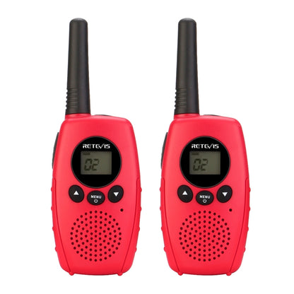 1 Pair RETEVIS RT628B 0.5W EU Frequency 446MHz 3CHS Simple Handheld Children Walkie Talkie(Red) - Children by RETEVIS | Online Shopping South Africa | PMC Jewellery | Buy Now Pay Later Mobicred