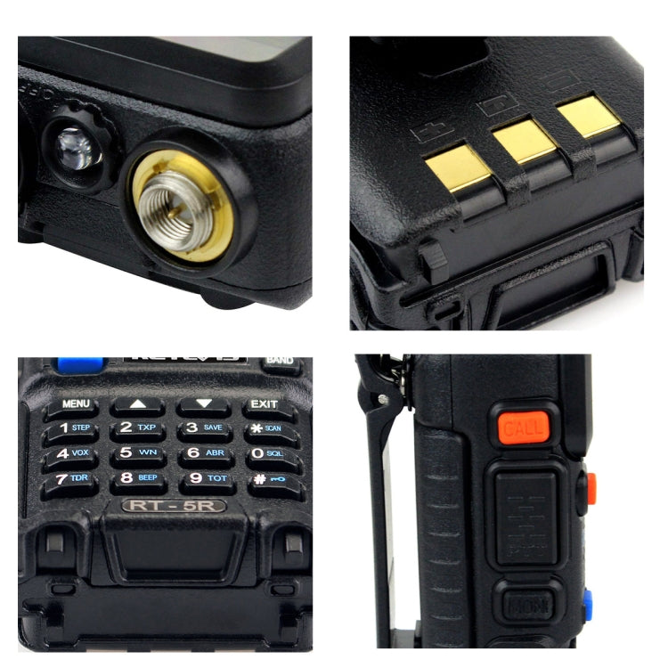 RETEVIS RT-5R 400-520MHz + 136-174MHz 128CHS USB Two-segment Handheld Walkie Talkie - free shipping - PMC Jewellery - Order now!