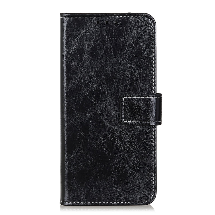 For OPPO A93 / A54 / A74 5G Retro Crazy Horse Texture Horizontal Flip Leather Case with Holder & Card Slots & Photo Frame & Wallet(Black) - OPPO Cases by PMC Jewellery | Online Shopping South Africa | PMC Jewellery | Buy Now Pay Later Mobicred