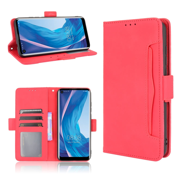 For Ulefone Note 11P Skin Feel Calf Pattern Horizontal Flip Leather Case with Holder & Card Slots & Photo Frame(Red) - Ulefone Cases by PMC Jewellery | Online Shopping South Africa | PMC Jewellery | Buy Now Pay Later Mobicred