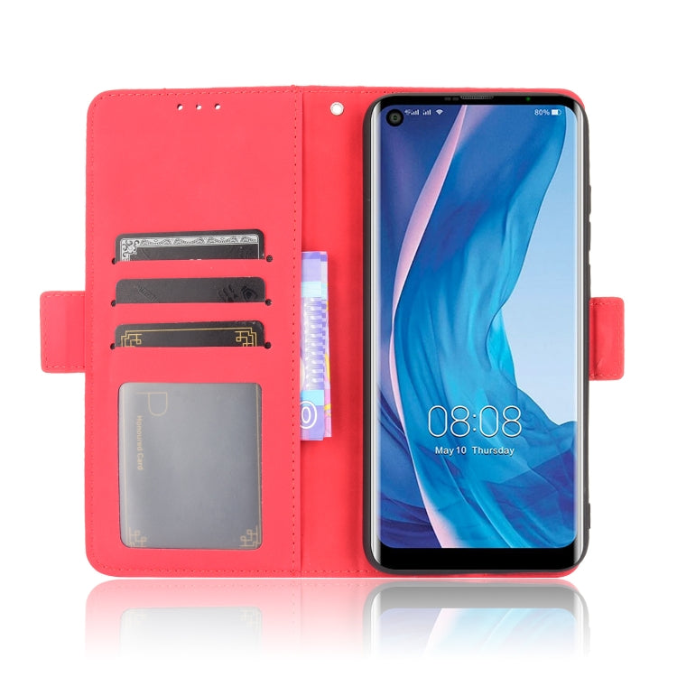 For Ulefone Note 11P Skin Feel Calf Pattern Horizontal Flip Leather Case with Holder & Card Slots & Photo Frame(Red) - Ulefone Cases by PMC Jewellery | Online Shopping South Africa | PMC Jewellery | Buy Now Pay Later Mobicred