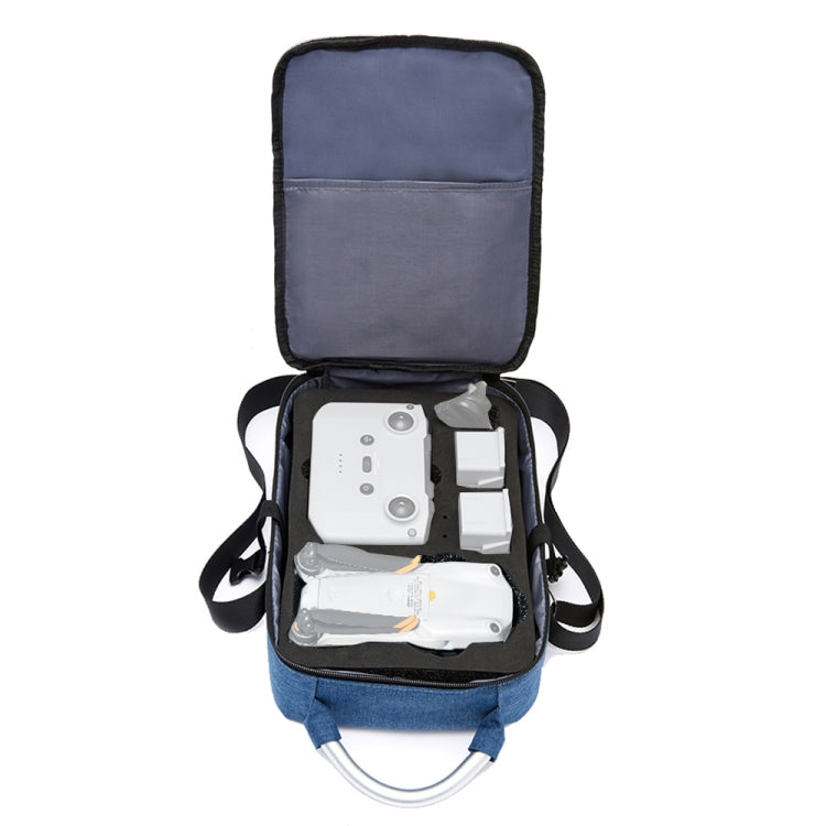 Shockproof Waterproof Single Shoulder Storage Travel Carrying Cover Case Box for DJI Air 2S(Blue+Black Liner) - Carry Cases & Bags by PMC Jewellery | Online Shopping South Africa | PMC Jewellery | Buy Now Pay Later Mobicred