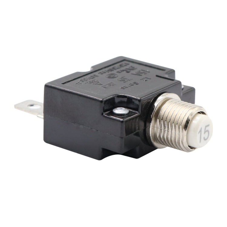 L2 Series 50V Car Overload Protector Manual Reset DC Circuit Breaker with Waterproof Cover, Current:15A - Fuse by PMC TechLife | Online Shopping South Africa | PMC TechLife | Buy Now Pay Later Mobicred