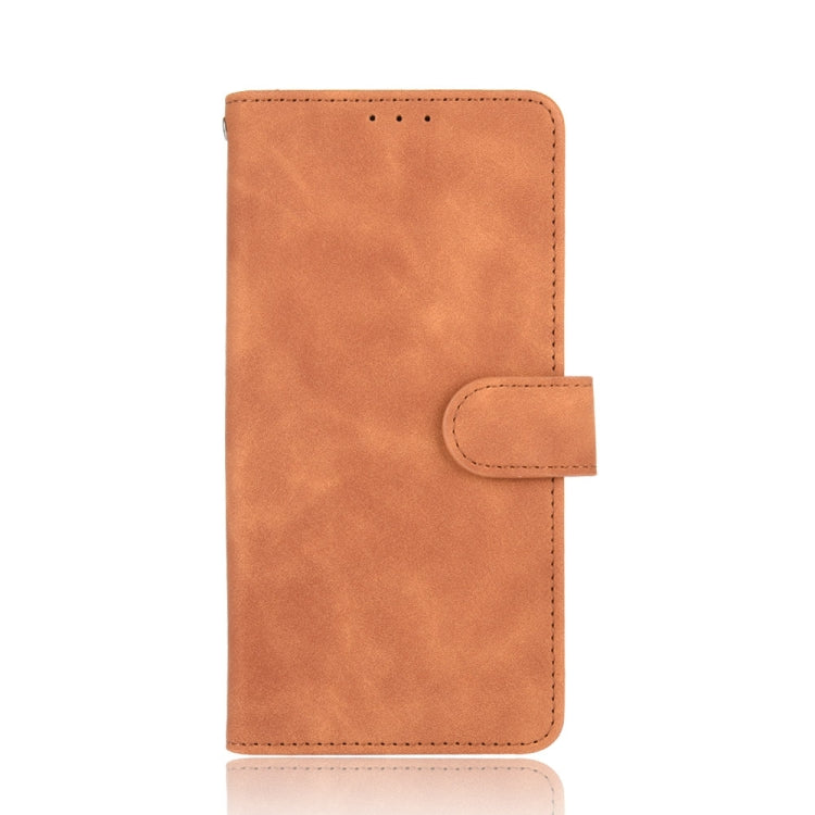 For Ulefone Note 11P Solid Color Skin Feel Magnetic Buckle Horizontal Flip Calf Texture PU Leather Case with Holder & Card Slots & Wallet(Brown) - Ulefone Cases by PMC Jewellery | Online Shopping South Africa | PMC Jewellery | Buy Now Pay Later Mobicred