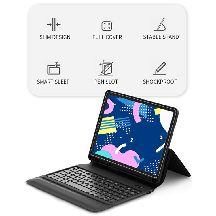 WiWU Integrated Bluetooth Keyboard Leather Tablet Case with Smart Sleep & Stand & Pen Slot Function For iPad Pro 11 inch (2018) & (2020)(Black) - For iPad Pro by WIWU | Online Shopping South Africa | PMC Jewellery