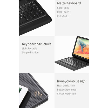 WiWU Integrated Bluetooth Keyboard Leather Tablet Case with Smart Sleep & Stand & Pen Slot Function For iPad Pro 11 inch (2018) & (2020)(Black) - For iPad Pro by WIWU | Online Shopping South Africa | PMC Jewellery