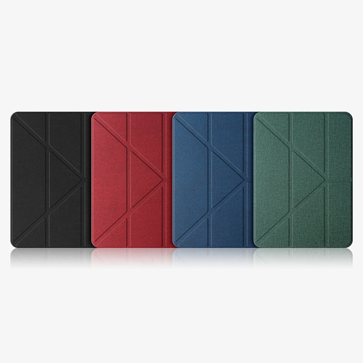 For iPad Pro 12.9 2022 / 2021 / 2020 Mutural Multi-fold Smart Leather Tablet Case(Dark Green) - free shipping - PMC TechLife - Order now!
