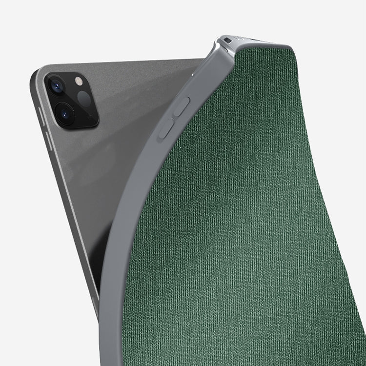 For iPad Pro 12.9 2022 / 2021 / 2020 Mutural Multi-fold Smart Leather Tablet Case(Dark Green) - free shipping - PMC TechLife - Order now!