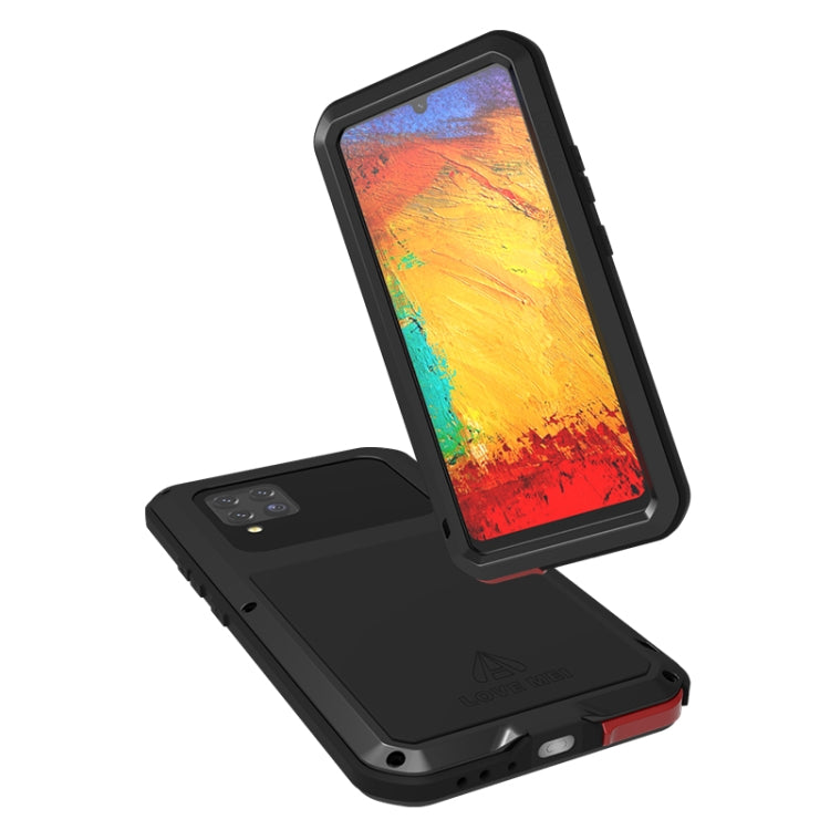 For Samsung Galaxy A42 LOVE MEI Metal Shockproof Waterproof Dustproof Protective Case with Glass(Silver) - free shipping - PMC TechLife - Order now!