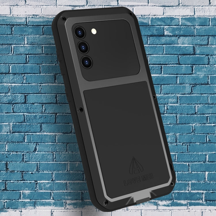 For Samsung Galaxy S21 5G LOVE MEI Metal Shockproof Waterproof Dustproof Protective Case with Glass(Silver) - Galaxy S21 5G Cases by LOVE MEI | Online Shopping South Africa | PMC TechLife | Buy Now Pay Later Mobicred
