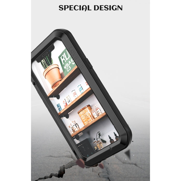 For iPhone 12 LOVE MEI Metal Shockproof Life Waterproof Dustproof Protective Case(Army Green) - free shipping - PMC TechLife - Order now!