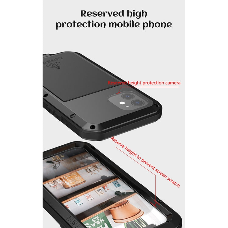 For iPhone 12 LOVE MEI Metal Shockproof Life Waterproof Dustproof Protective Case(Army Green) - free shipping - PMC TechLife - Order now!