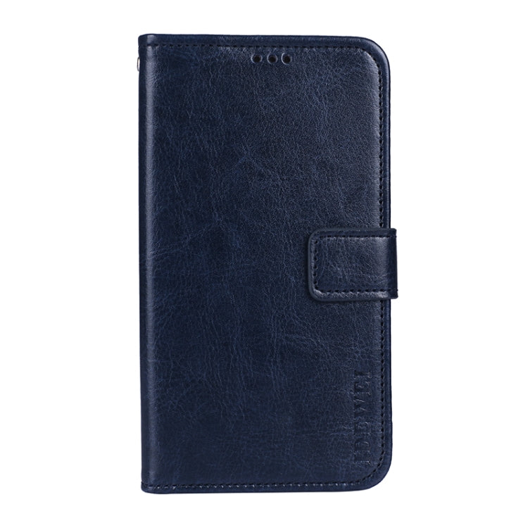 For TCL 10 5G UW idewei Crazy Horse Texture Horizontal Flip Leather Case with Holder & Card Slots & Wallet(Blue) - More Brand by idewei | Online Shopping South Africa | PMC Jewellery | Buy Now Pay Later Mobicred