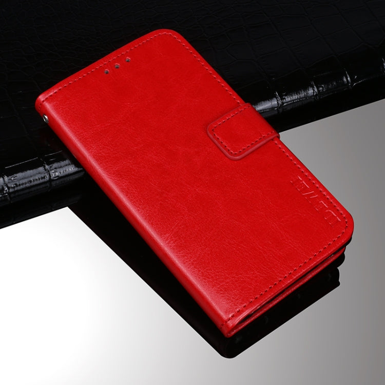 For Ulefone Armor 10 5G idewei Crazy Horse Texture Horizontal Flip Leather Case with Holder & Card Slots & Wallet(Red) - free shipping - PMC Jewellery - Order now!