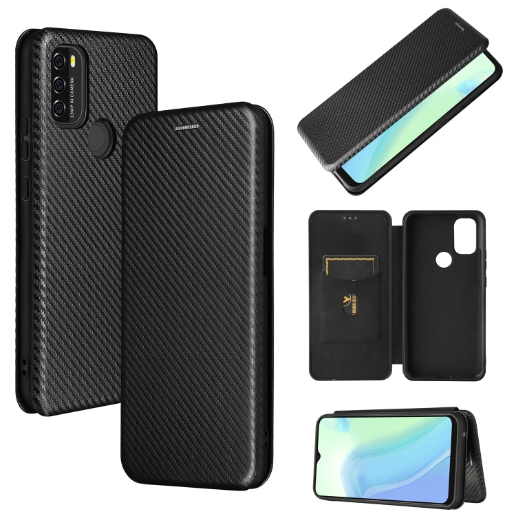 For Blackview A70 (2021) Carbon Fiber Texture Horizontal Flip TPU + PC + PU Leather Case with Card Slot(Black) - More Brand by PMC Jewellery | Online Shopping South Africa | PMC Jewellery | Buy Now Pay Later Mobicred