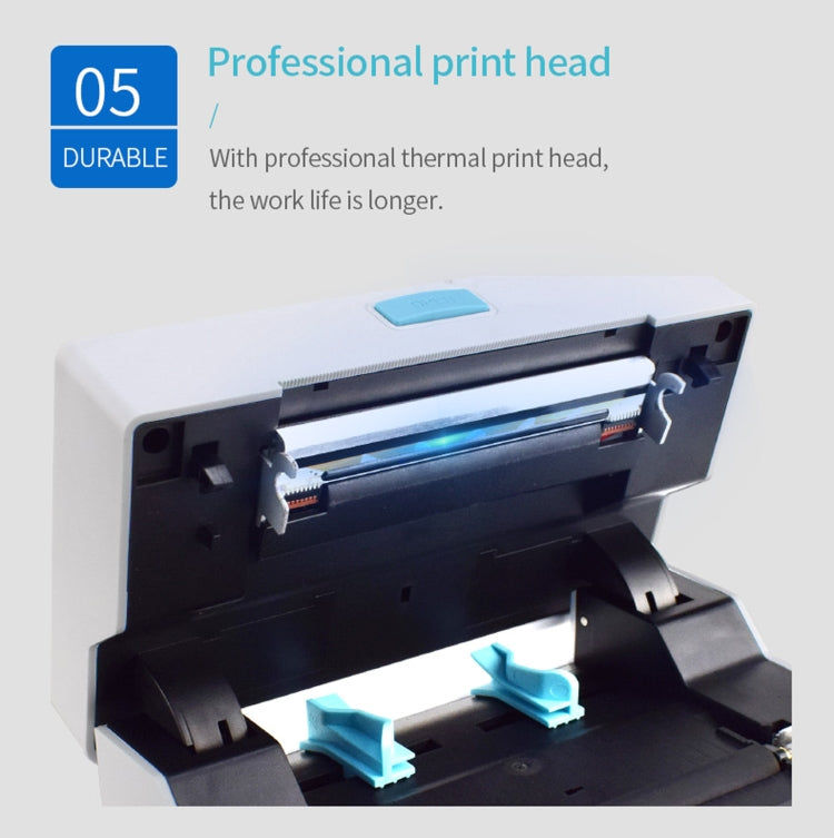 POS-9220 100x150mm Thermal Express Bill Self-adhesive Label Printer, USB with Holder Version, UK Plug - Receipt Printers by PMC Jewellery | Online Shopping South Africa | PMC Jewellery | Buy Now Pay Later Mobicred