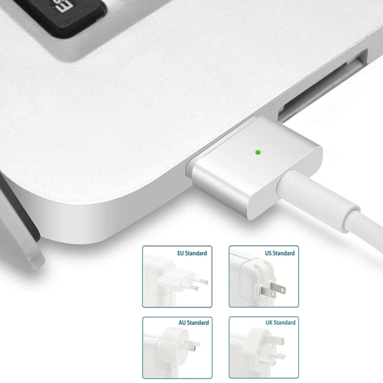 A1435 60W 16.5V 3.65A 5 Pin MagSafe 2 Power Adapter for MacBook, Cable Length: 1.6m, EU Plug - Cable & Adapter by PMC Jewellery | Online Shopping South Africa | PMC Jewellery | Buy Now Pay Later Mobicred