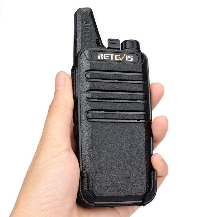 1 Pair RETEVIS RT622 US Frequency 400-480MHz 16CHS Two Way Radio Handheld Walkie Talkie, US Plug(Black) - Handheld Walkie Talkie by RETEVIS | Online Shopping South Africa | PMC Jewellery | Buy Now Pay Later Mobicred