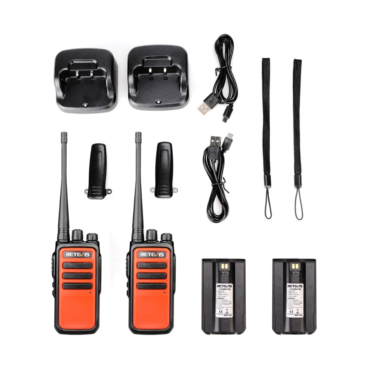 1 Pair RETEVIS RT66 PMR446 16CHS License-free Two Way Radio Handheld Walkie Talkie, EU Plug - Handheld Walkie Talkie by PMC Jewellery | Online Shopping South Africa | PMC Jewellery | Buy Now Pay Later Mobicred