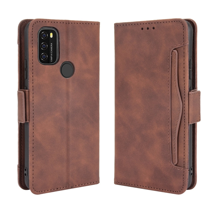 For Blackview A70 (2021) Skin Feel Calf Pattern Horizontal Flip Leather Case with Holder & Card Slots & Photo Frame(Brown) - More Brand by PMC Jewellery | Online Shopping South Africa | PMC Jewellery | Buy Now Pay Later Mobicred