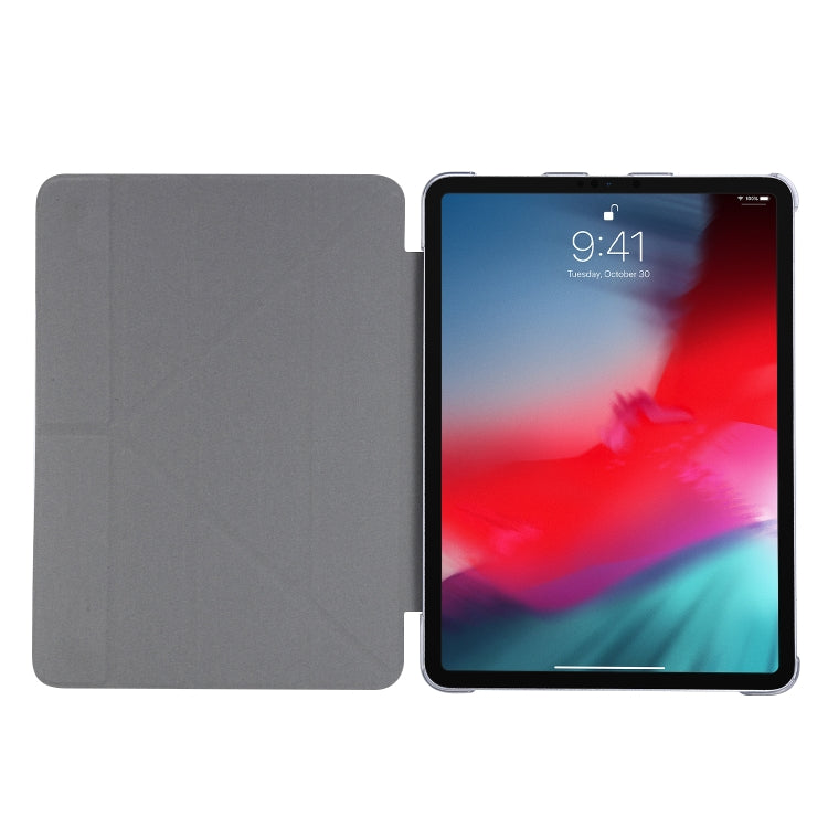 For iPad Air 13 2025 / 2024 / iPad Pro 12.9 2022 / 2021 Silk Texture Horizontal Deformation Flip Leather Tablet Case with Holder(Green) - iPad Pro 12.9 (2022/2021) Cases by PMC TechLife | Online Shopping South Africa | PMC TechLife | Buy Now Pay Later Mobicred
