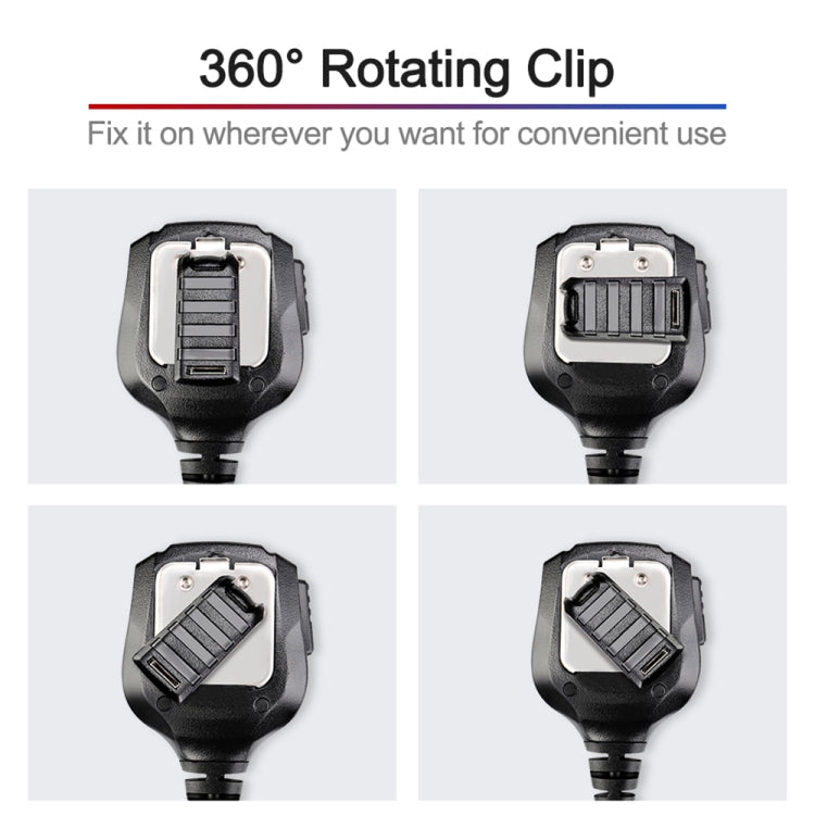 RETEVIS HM004 IPX5 Waterproof 2 Pin Motorcycle Speaker Microphone for Motorola GP68/GP88/GP300/ GP2000/CT150 - free shipping - PMC Jewellery - Order now!