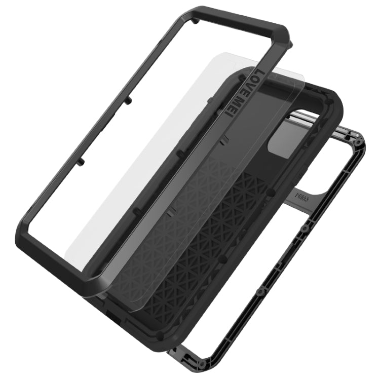 For iPhone 11 Pro Max LOVE MEI Metal Shockproof Waterproof Dustproof Protective Case(Silver) - iPhone 11 Pro Max Cases by LOVE MEI | Online Shopping South Africa | PMC TechLife | Buy Now Pay Later Mobicred