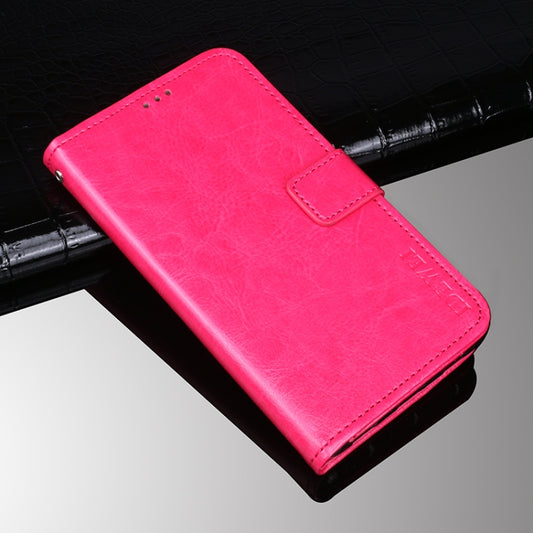 For Oukitel C23 Pro idewei Crazy Horse Texture Horizontal Flip Leather Case with Holder & Card Slots & Wallet(Rose Red) - More Brand by idewei | Online Shopping South Africa | PMC Jewellery | Buy Now Pay Later Mobicred