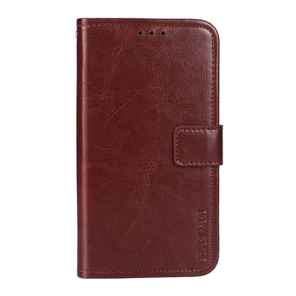 For Sharp Aquos R6 idewei Crazy Horse Texture Horizontal Flip Leather Case with Holder & Card Slots & Wallet(Brown) - More Brand by idewei | Online Shopping South Africa | PMC Jewellery | Buy Now Pay Later Mobicred