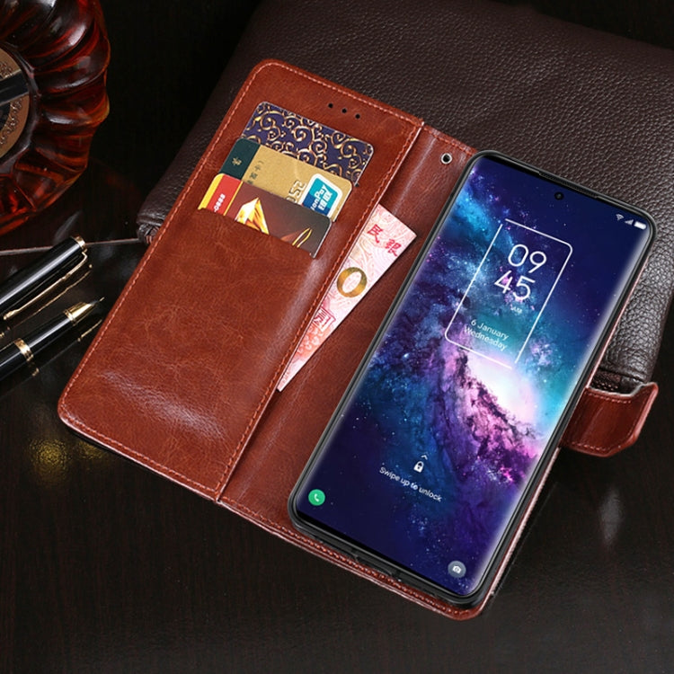 For TCL 20 Pro 5G idewei Crazy Horse Texture Horizontal Flip Leather Case with Holder & Card Slots & Wallet(White) - TCL by idewei | Online Shopping South Africa | PMC Jewellery | Buy Now Pay Later Mobicred