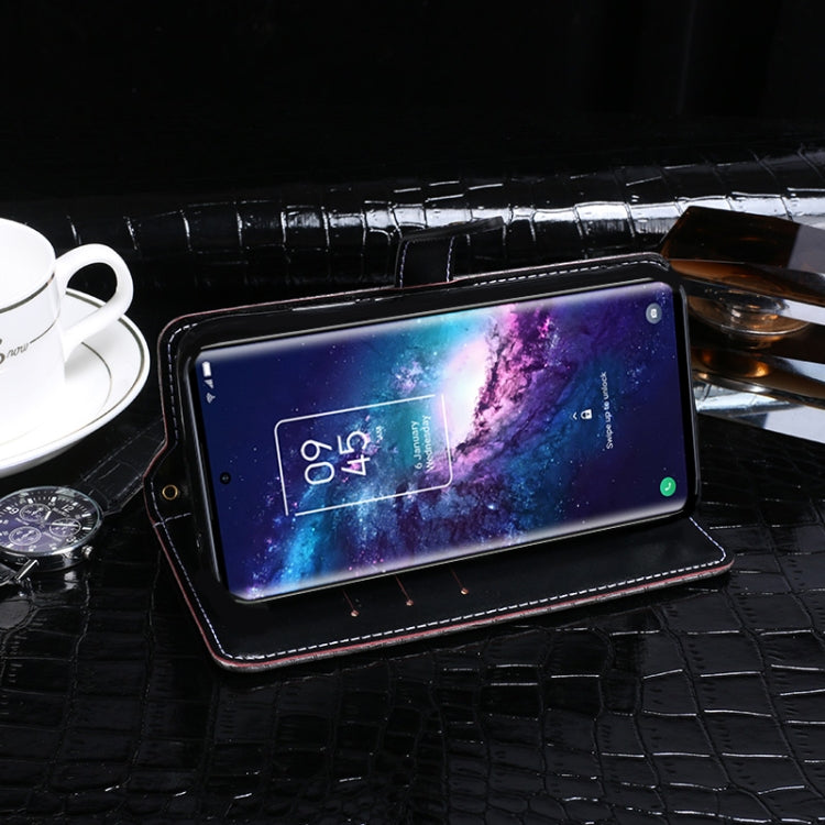 For TCL 20 Pro 5G idewei Crocodile Texture Horizontal Flip Leather Case with Holder & Card Slots & Wallet(Dark Blue) - free shipping - PMC Jewellery - Order now!