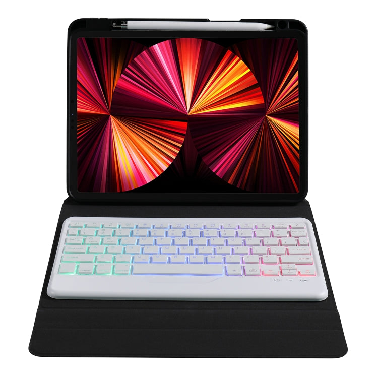 B07S Splittable Backlight Bluetooth Keyboard Leather Tablet Case with Triangle Holder & Pen Slot For iPad 9.7 2018 & 2017 / Pro 9.7 / Air 2(Gradient Blue Pink) - free shipping - PMC TechLife - Order now!