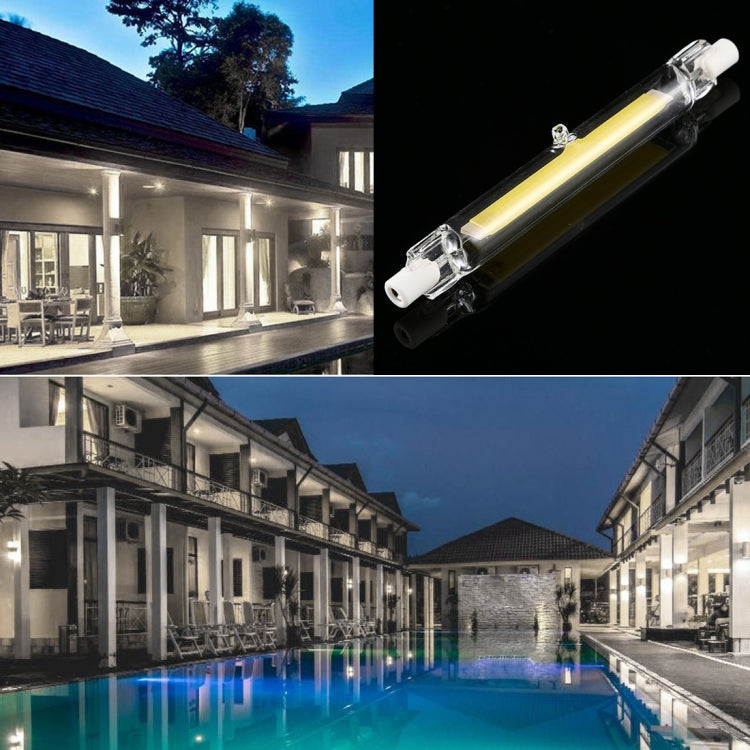 R7S 7W 500LM 118mm COB LED Bulb Glass Tube Replacement Halogen Lamp Spot Light, White Light - LED Blubs & Tubes by PMc TechLife | Online Shopping South Africa | PMc TechLife | Buy Now Pay Later Mobicred