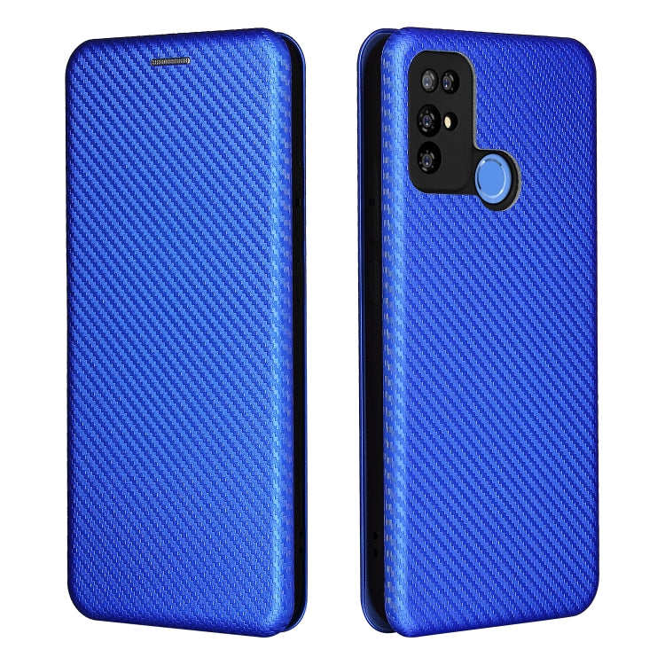 For Doogee X96 Pro Carbon Fiber Texture Horizontal Flip TPU + PC + PU Leather Case with Card Slot(Blue) - More Brand by PMC TechLife | Online Shopping South Africa | PMC TechLife | Buy Now Pay Later Mobicred
