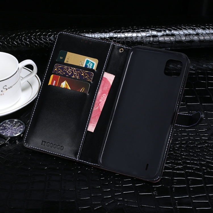For Wiko Y62 idewei Crocodile Texture Horizontal Flip Leather Case with Holder & Card Slots & Wallet(Dark Blue) - More Brand by idewei | Online Shopping South Africa | PMC Jewellery | Buy Now Pay Later Mobicred