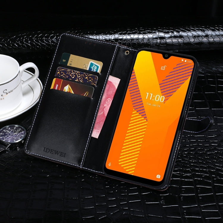 For Wiko Y62 idewei Crocodile Texture Horizontal Flip Leather Case with Holder & Card Slots & Wallet(Dark Blue) - More Brand by idewei | Online Shopping South Africa | PMC Jewellery | Buy Now Pay Later Mobicred