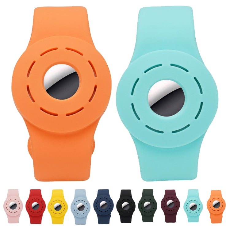Anti-scratch Shockproof Silicone Bracelet Strap Protective Cover Case For AirTag(Mint Green) -  by PMc TechLife | Online Shopping South Africa | PMc TechLife | Buy Now Pay Later Mobicred