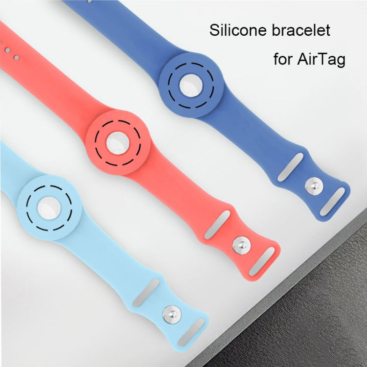 Anti-scratch Shockproof Silicone Bracelet Strap Protective Cover Case For AirTag(Black) - Other by PMc TechLife | Online Shopping South Africa | PMc TechLife | Buy Now Pay Later Mobicred