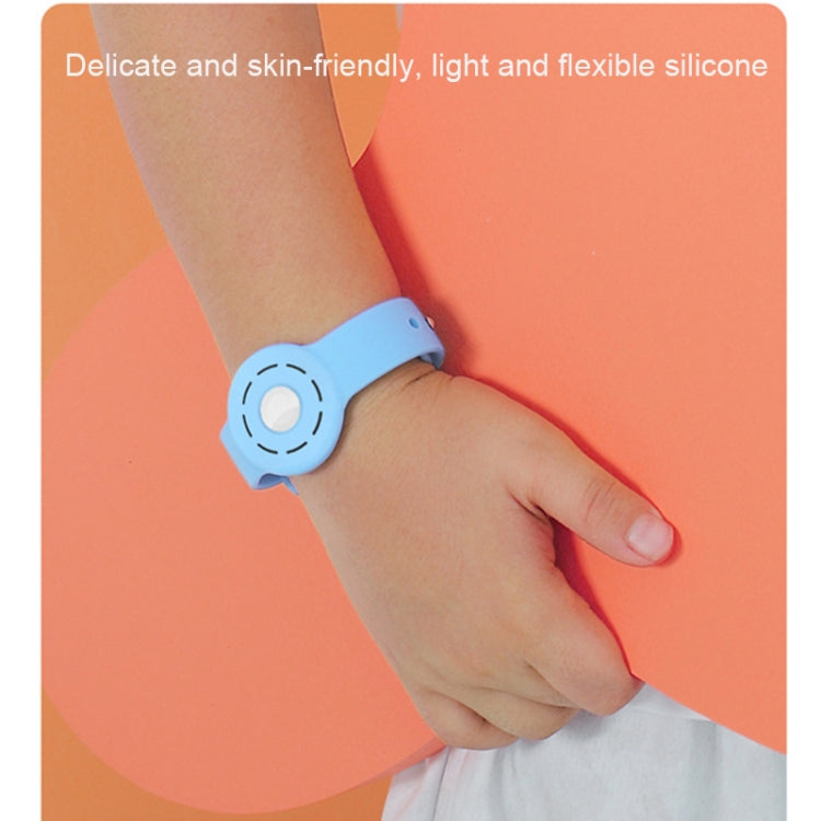 Anti-scratch Shockproof Silicone Bracelet Strap Protective Cover Case For AirTag(Denim Blue) - Other by PMc TechLife | Online Shopping South Africa | PMc TechLife | Buy Now Pay Later Mobicred