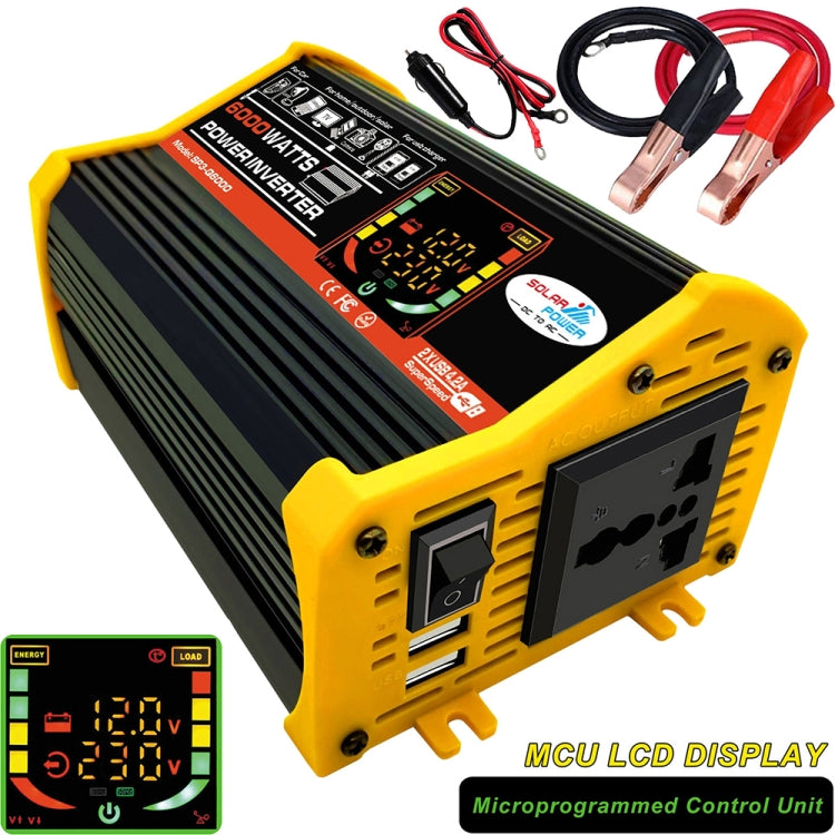 Legend III Generation DC12V to AC220V 6000W Modified Square Wave Car Power Inverter with LED Display(Black) - Modified Square Wave by PMC Jewellery | Online Shopping South Africa | PMC Jewellery | Buy Now Pay Later Mobicred