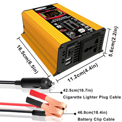 Tang III Generation 12V to 110V 6000W Modified Square Wave Car Power Inverter with LCD Display & Dual USB(Yellow) - Modified Square Wave by PMC Jewellery | Online Shopping South Africa | PMC Jewellery | Buy Now Pay Later Mobicred