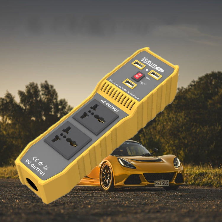 12V to 220V 300W Car Power Inverter with Three USB - Modified Square Wave by PMC TechLife | Online Shopping South Africa | PMC TechLife | Buy Now Pay Later Mobicred