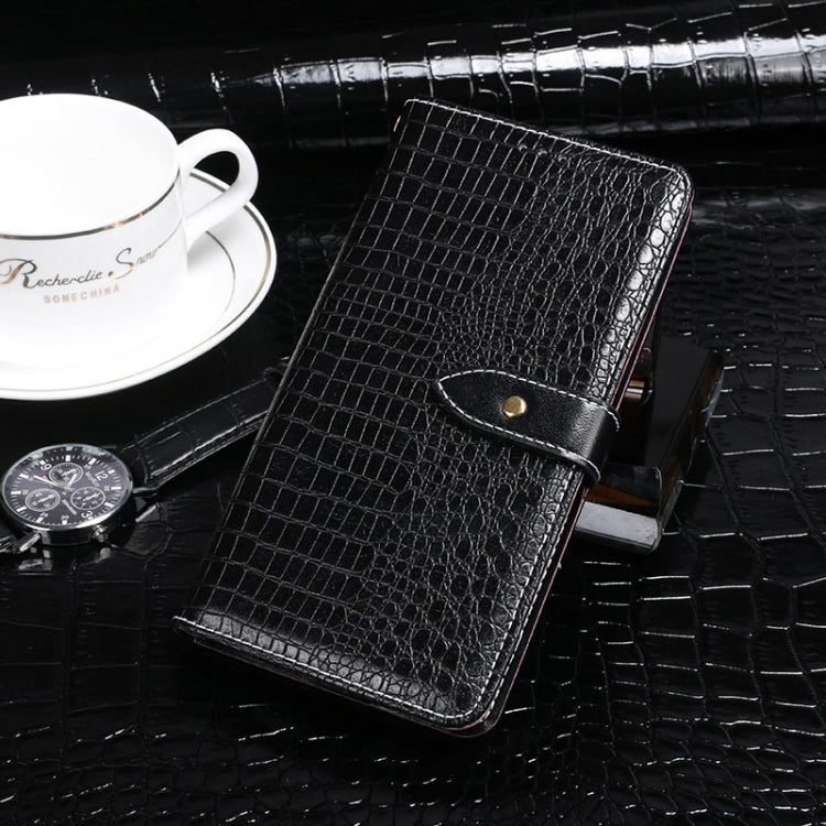 For Doogee X95 Pro idewei Crocodile Texture Horizontal Flip Leather Case with Holder & Card Slots & Wallet(Black) - More Brand by idewei | Online Shopping South Africa | PMC Jewellery | Buy Now Pay Later Mobicred